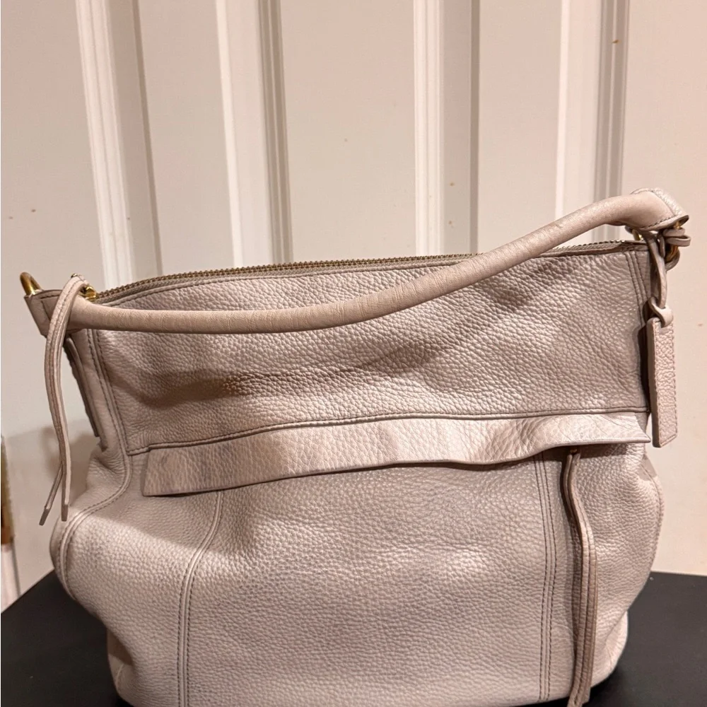 Fossil Gray Hobo Bag with Relaxed Design